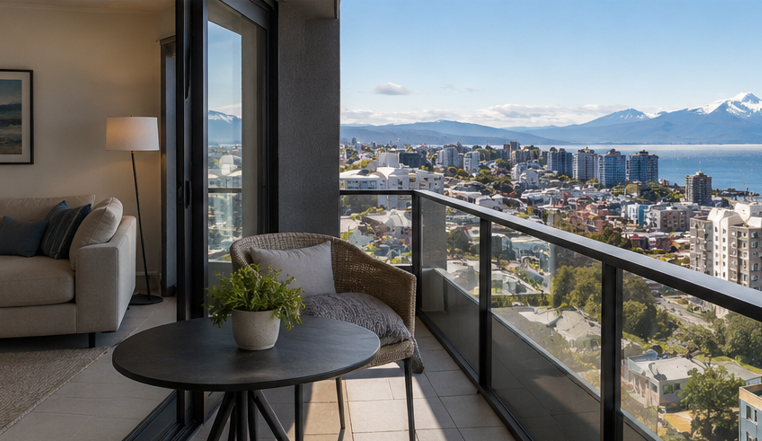 Departamento vista al mar — Imágenes de IA, demo